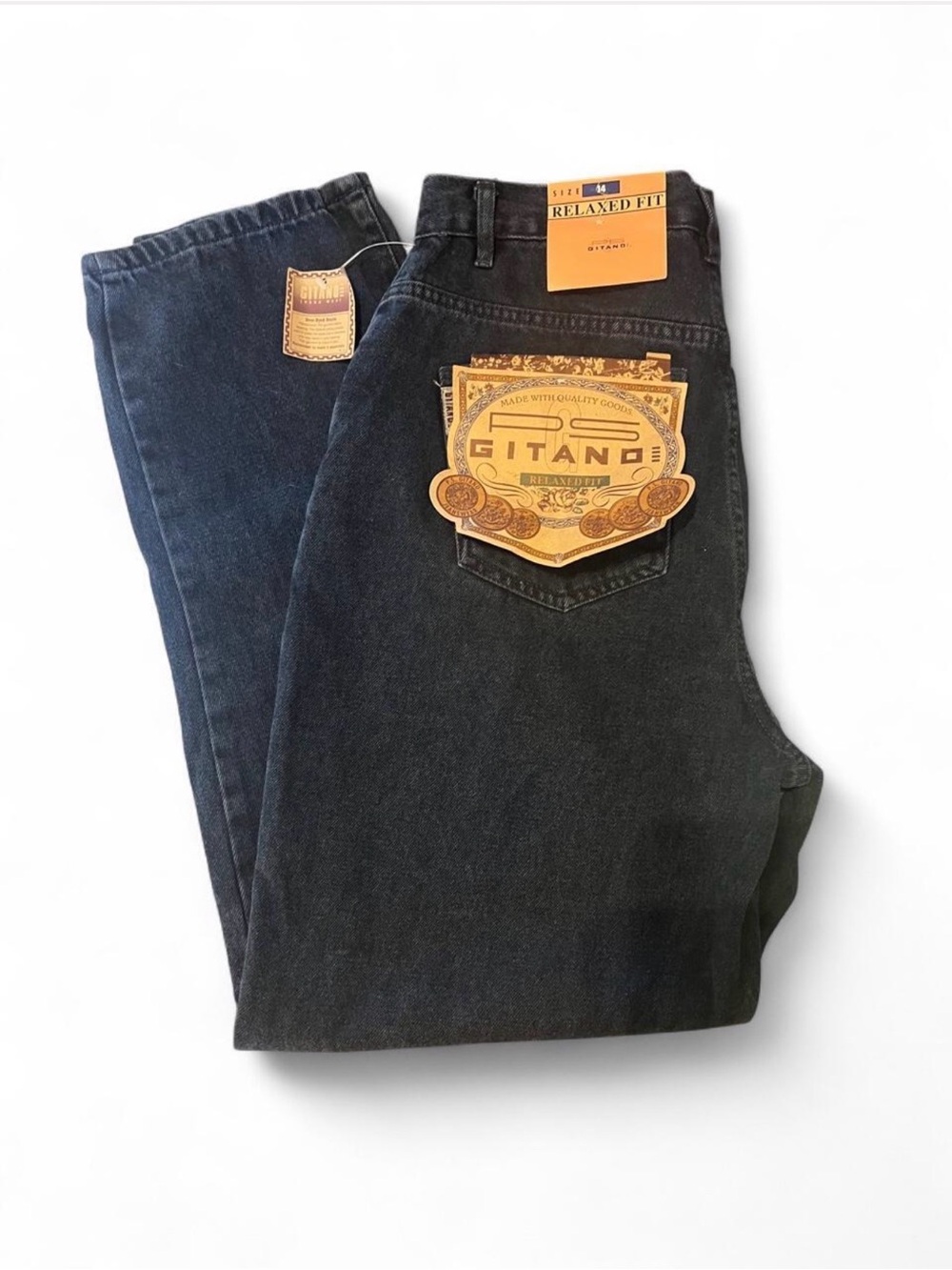 Gitano Men's Dark Wash Relaxed Jeans